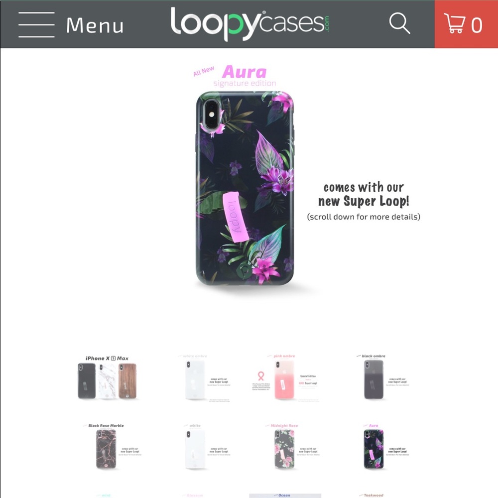 Original Loopy Case in color Aura